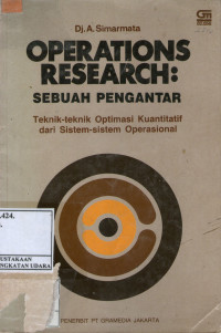 Operations Research Sebuah Pengantar