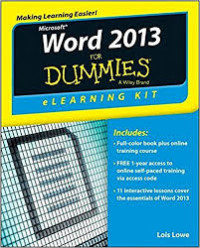 Word 2013 eLearning Kit For Dummies