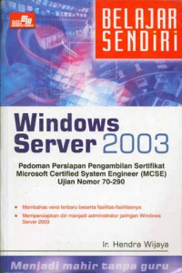 Belajar Sendiri: Windows Server 2003