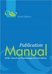 Publication Manual: of the American Psychological Association
