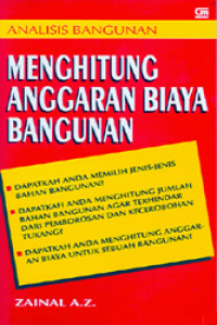 Analisis bangunan menghitung anggaran biaya bangunan