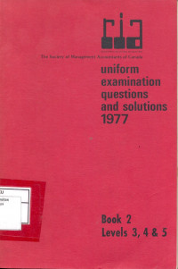 Uniform examination questions and solutions book 2 levels 3, 4 & 5