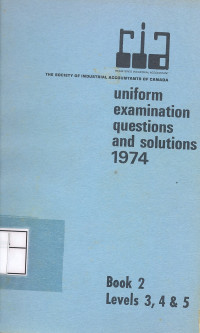 Uniform examination questions and solutions 1974