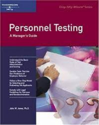 Personnel testing : a manager's guide
