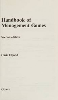 Handbook of management games 2nd ed.