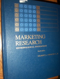 Marketing research : methodological foundations 4th ed.