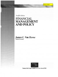 Financial management and policy 4rd ed.