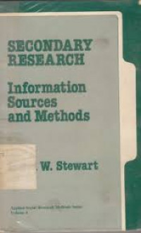 Secondary research : information sources and methods