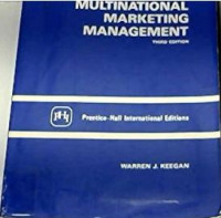 Multinational marketing management 3rd ed.