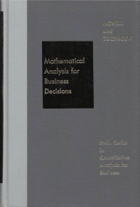 Mathematical analysis for business decisions