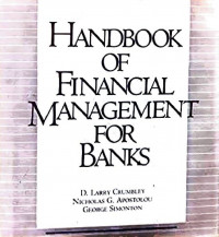 Handbook of financial management for banks