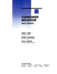 Consumer behavior  6th. ed.