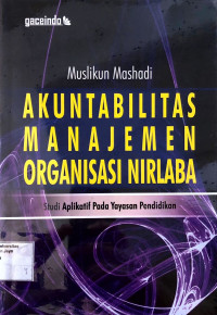 Akuntabilitas Manajemen Organisasi Nirlaba