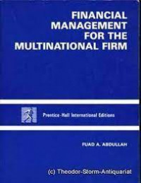 Financial management for the multinational firm