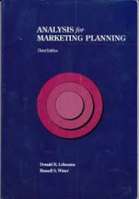 Analysis for marketing planning