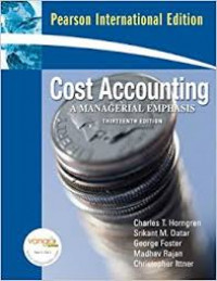 Cost accounting; a managerial emphasis