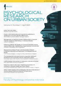 Psychological Research On Urban Society (Journal)