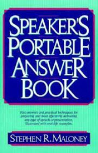 Speaker's portable answer book