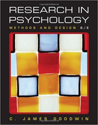 Research in psychology :methods and design