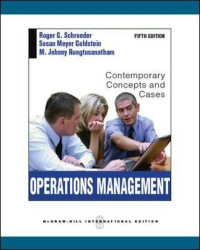 Operations management : contemporary concepts and cases