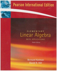 Elementary linear algebra with applications