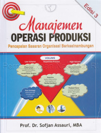 Manajemen Operasi Produksi  : Pencapaian Sasaran Organisasi Berkesinambungan