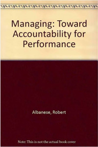 Managing : toward accountability for performance