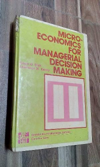 Microeconomics for managerial decision making