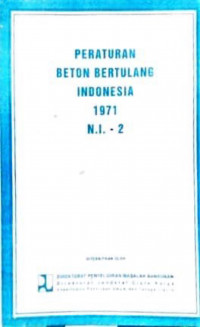 Peraturan Beton Bertulang Indoenesia 1971